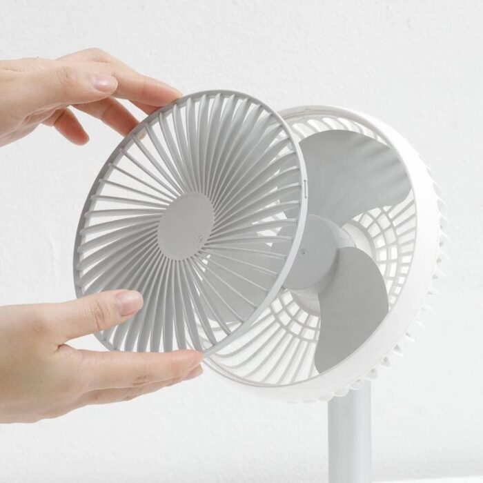 Adjustable Height Telescopic Rechargeable Standing Fan Rechargeable Pedestal Fan - Image 5