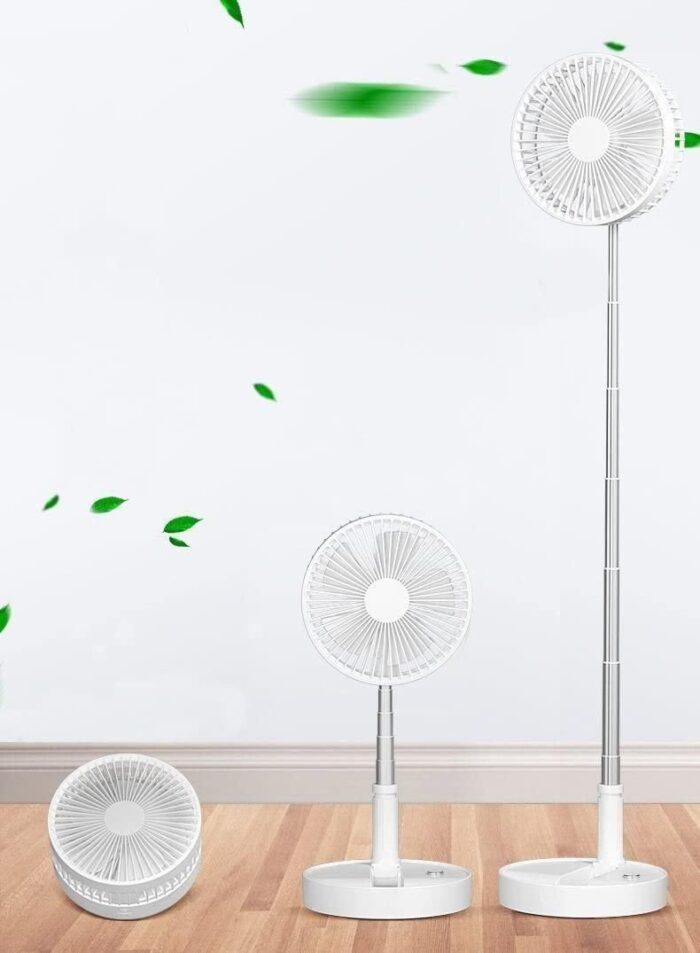 Adjustable Height Telescopic Rechargeable Standing Fan Rechargeable Pedestal Fan - Image 3