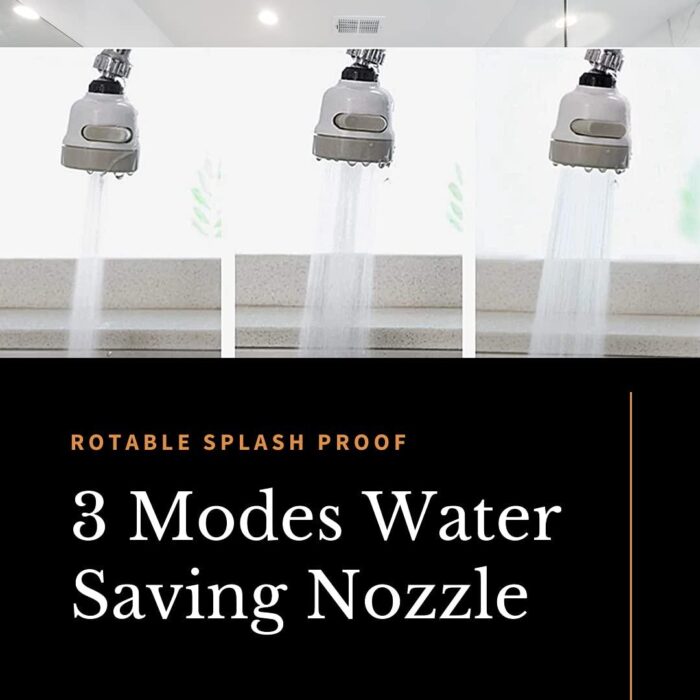 Sulfur ABS 360 Degree Rotation | Movable Bubbler Saving Water Faucet | tap - Image 3
