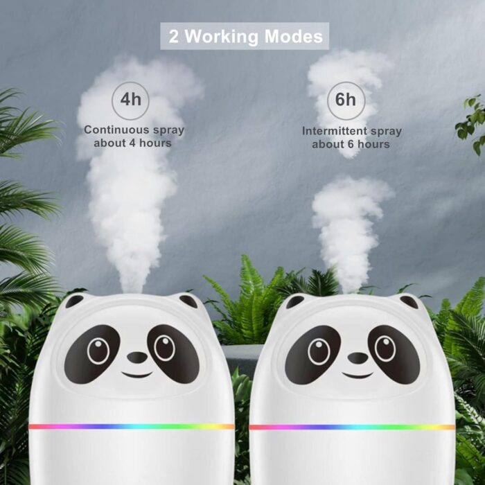 Mini Cute Panda Cool Mist Humidifier for Room Moisture - Image 2