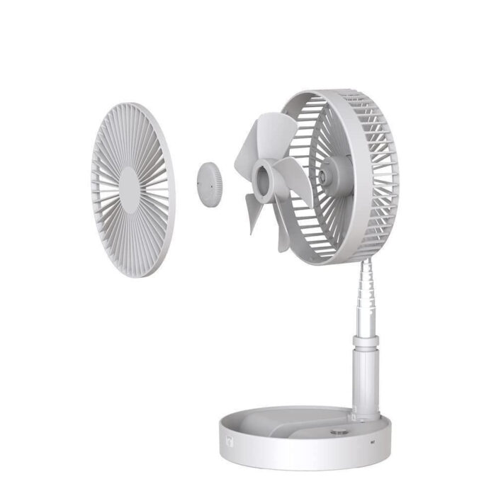 Adjustable Height Telescopic Rechargeable Standing Fan Rechargeable Pedestal Fan - Image 6