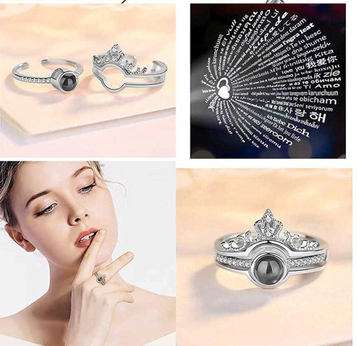 PREMIUM QUALITY 100 LANGUAGE I LOVE YOU RING - Image 4